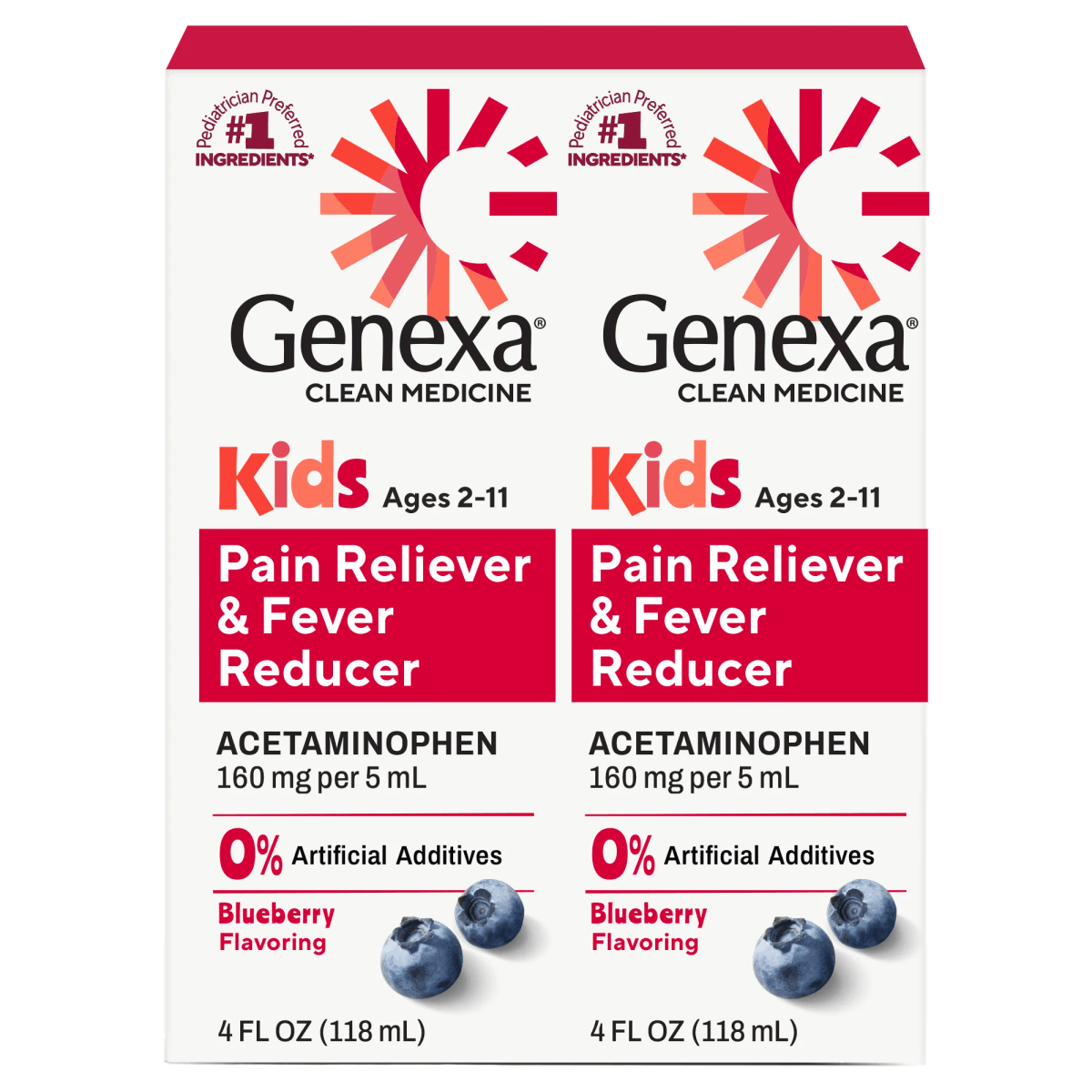 Kids' Pain & Fever Blueberry Flavor